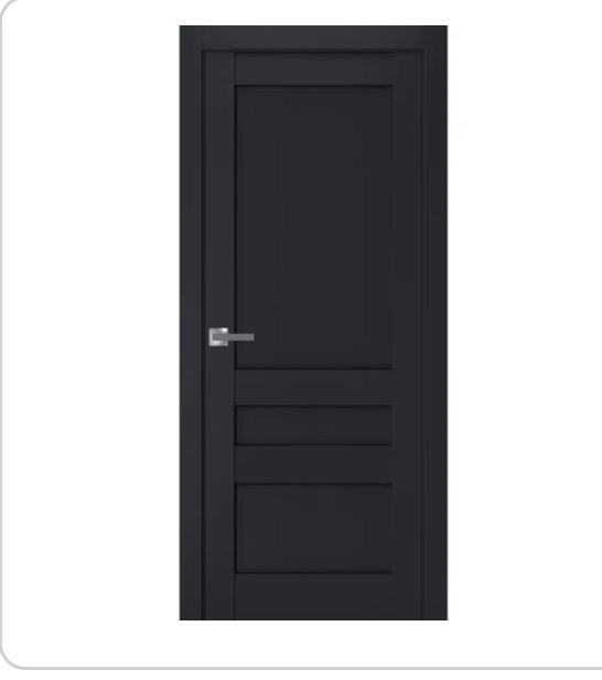Matte Black Panel Doors